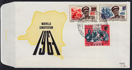 Cb0008 CONGO (Kinshasa) 1967, SG 639-41 New Constitution, FDC - FDC