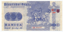 CROATIA, HRVATSKA - 100 Banica Proposal Propaganda Banknote 1991. UNC. (C025) - Croatie