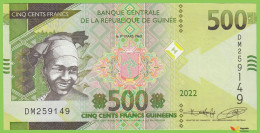 Voyo GUINEA 500 Francs 2022 P52b B341.5b DM UNC - Guinee