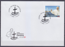 2018 Switzerland 2552 FDC Pope Francis Visit To Switzerland 4,80 € - Papi