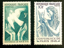 1946 FRANCE N 761 / 762 - CONFERENCE DE PARIS 1946- NEUF** - Nuovi