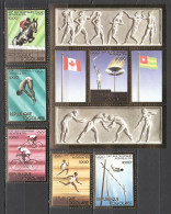 O0078 Gold Togo Olympic Games Montreal 1976 #1138-42+Bl100A Michel 220 Euro Mnh - Altri & Non Classificati