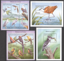 B1565 Congo Fauna Birds Oiseaux ! 2Kb+2Bl Mnh - Otros & Sin Clasificación
