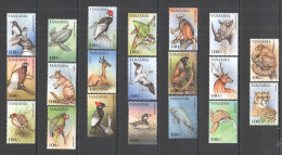 Pk Tanzania Endangered Fauna Wild Animals Birds Marine Life ! Full Set Mnh - Sonstige & Ohne Zuordnung