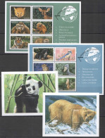 O0014 Angola Fauna Extinction Wild Endangered Animals 2Kb+2Bl Mnh - Altri & Non Classificati