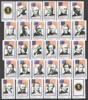 O0087 2009 Liberia Usa Presidents Lincoln Wahington Roosevelt Mnh Stamps - Other & Unclassified