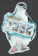 B1586 2008 South Georgia Wwf Fauna Birds Penguins ! Shape 1Kb Mnh - Altri & Non Classificati