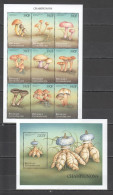 B1561 Central Africa Flora Nature Mushrooms Champignons !!! 1Kb+1Bl Mnh - Hongos