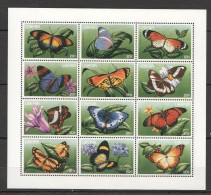 B1507 Liberia Flora & Fauna Butterflies Insects 1Sh Mnh Stamps - Schmetterlinge