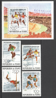 O0096 Chad Olympic Games Montreal 1976 Michel #742-5 Bl65 14 Euro 1Set+1Bl Mnh - Altri & Non Classificati