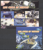 Ft179 2004 Palau Life Cycle Of Turtles Marine Life Reptiles #2297-02+Bl173 Mnh - Andere & Zonder Classificatie