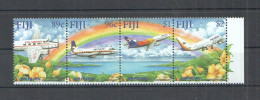 Ft169 2001 Fiji 50Th Anniversary Air Pacific Aviation Transport #922-95 1Set Mnh - Flugzeuge