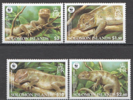 Ft172 2005 Solomon Islands Wwf Fauna Reptiles Skink #1282-85 Michel 12 Euro Mnh - Otros & Sin Clasificación