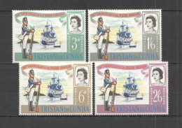 Ft176 1966 Tristan Da Cunha Sailing Ships Tristan Garrison #96-99 1Set Mnh - Barcos