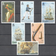 Ft170 2005 British Indian Ocean Territory Ships Trafalgar Battle #363-8 Set Mnh - Barcos