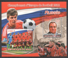 B1539 2012 Sport Football Euro Cup 2012 Russia Team Advocaat Arshavin 1Bl Mnh - Andere & Zonder Classificatie