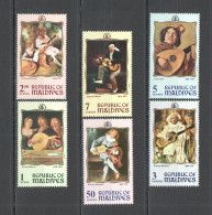 B1556 Maldives Art Paintings Manet Watteau Hals Set Mnh - Sonstige & Ohne Zuordnung