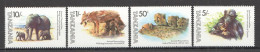 O0101 1982 Tanzania Fauna Animal Personalities #201-204 Set Mnh - Autres & Non Classés