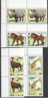 O0121 1978 Fauna African Wild Animals Rhinoceros Monkeys Giraffes Mnh - Andere & Zonder Classificatie