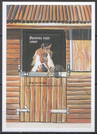 O0106 1999 Burkina Faso Horses Fauna Animals Bl195 Mnh - Horses