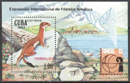 O0123 1983 Fauna Wild Animals Tembal 83 Expo 1Bl Mnh - Andere & Zonder Classificatie