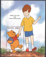 O0092 1996 Ghana Walt Disney'S Best Friends Winnie The Pooh & Robin Bl Mnh - Disney