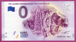 0-Euro XEBF 2018-1 150 JAHRE ENTDECKUNG DECHENHÖHLE - Essais Privés / Non-officiels