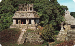 MEXIQUE - Temple Of The Sun - At The Palenque Ruins - Palenque Chis México - Animé - Carte Postale - Mexiko