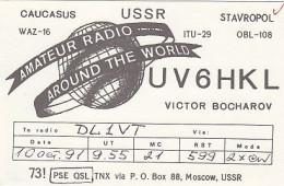 AK 210708  USSR - Stavropol - Radio Amateur