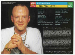 *Fiches Souple STAR Club - Portrait Chanteur Avec Chanson - Jimmy SOMERVILLE (recto) Et LES INCONNUS (verso) - Altri & Non Classificati