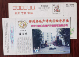 Bicycle Parking,bike,China 1999 Zhengzhou Zhongheng Real Estate Development Management Co., Ltd Advert Pre-stamped Card - Wielrennen