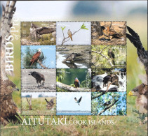 Aitutaki MNH Minisheet - Águilas & Aves De Presa