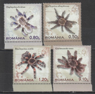 Rm618 2010 Romania Fauna Spiders #6414-17 1Set Mnh - Altri & Non Classificati
