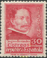 700187 HINGED ESPAÑA 1937 3 CENTENARIO DE LA MUERTE DE GREGORIO FERNANDEZ - Ongebruikt