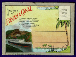 Ref 1650 - Super Panama USA Canal Zone Letter Card - 16 Coloured Views & Fact Back Page - Panamá