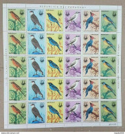 Ec152 1985 Paraguay Fauna Birds Audubon Michel 23 Euro !! Big Sh Folded In 2 Mnh - Andere & Zonder Classificatie