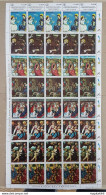 Ec182 Paraguay Art Paintings !!! Michel 50 Euro Big Sh Folded In 3 Mnh - Other & Unclassified