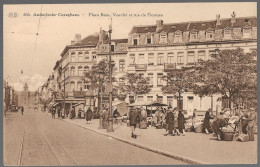 CPA CARTE POSTALE BELGIQUE BRUXELLES-ANDERLECHT-CUREGHEM PLACE BARA MARCHE ET RUE DE FIENNE - Anderlecht