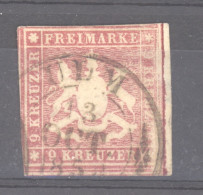 Wurtemberg  :  Mi  9  (o) - Used