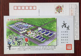 Bicycle,Electric Bike,Baby Stroller,China 2011 Hebei Guangzong County Bicycle Industry Park Advertising Pre-stamped Card - Ciclismo