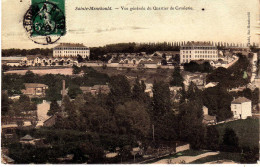 MARNE-Sainte Ménehoulde-Vue Générale Du Quartier De Cavalerie (colorisé) - Sainte-Menehould