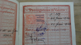 FRANCE Passeport Nantes 1950 Avec Timbres Fiscaux  ................ TIR2-POS17 - Historische Documenten