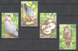 Ft133 2002 Fiji Goshawks Birds Of Prey Fauna #1014-1017 1Set Mnh - Sonstige & Ohne Zuordnung