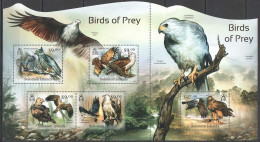 Ls010 2012 Solomon Islands Birds Of Prey Fauna #1491-1495 1Sh Mnh - Otros & Sin Clasificación