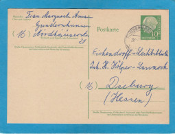 GANZSACHE MIT STEMPEL " GUNDERNHAUSEN ". - Cartes Postales - Oblitérées