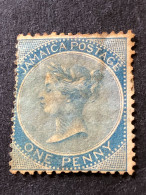 JAMAICA  SG 8  1d Blue Wmk CC Crown MH* CV £100 - Jamaïque (...-1961)