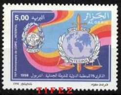 Année 1998-N°1175 Neuf**MNH : 75ème Anniversaire De L'OIPC (Interpol) - Algeria (1962-...)