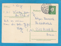 GANZSACHE MIT STEMPEL " WÜRZBURG ÜBER MICHELSTADT ". - Postkaarten - Gebruikt