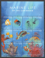 Fat068 2012 Antigua & Barbuda Fishes Marine Life Caribbean #5058-69 Mnh - Marine Life