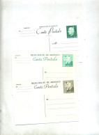 3 Carte Postale Roi - Postwaardestukken